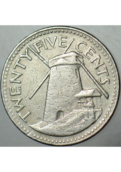 Barbados 25 Cent 1981 Yel Değirmeni Temalı. fiyatları
