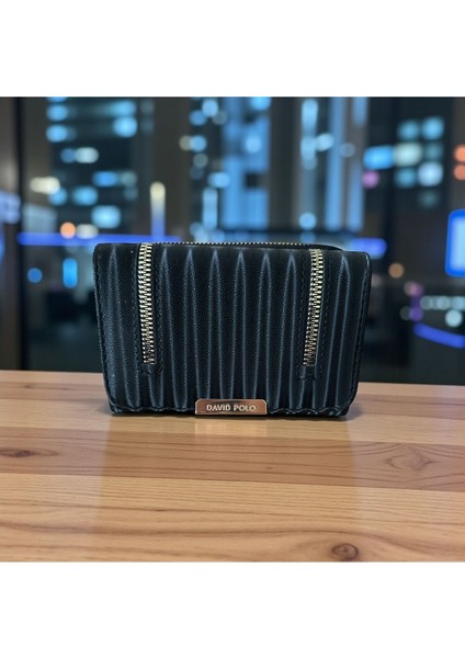 Davıd Polo Pileli Kadın Cüzdan