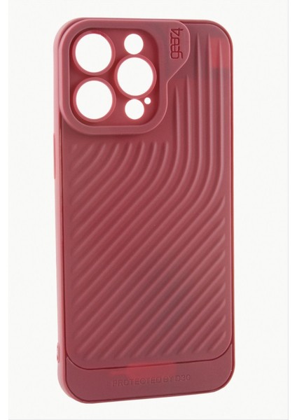 iPhone 15 Pro Max Çizgili Lüx Gear Silikon Kılıf