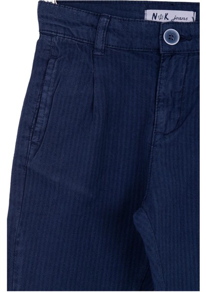 Erkek 4-8 Yaş Çocuk Dokuma Pantolon 64717 Lacivert