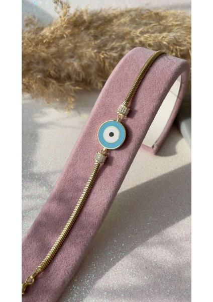 Mavi Mineli Nazar Göz Bileklik fırsatları