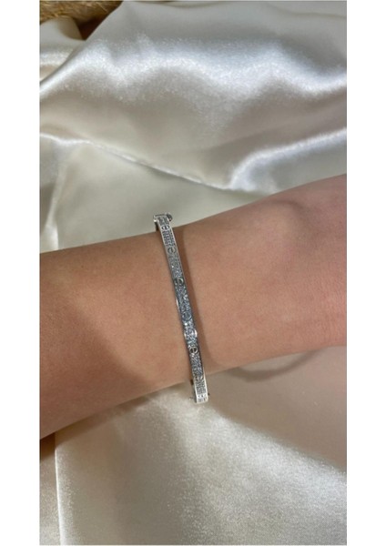 Rodyum Kaplama Kelepçe Bilezik modelleri