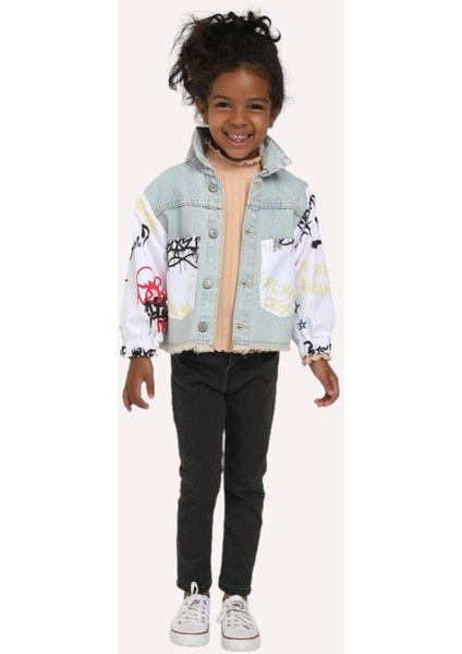 Mojo Unisex Bebek 1-4 Yaş Dar Paça Kot Pantolon 1920 Siyah