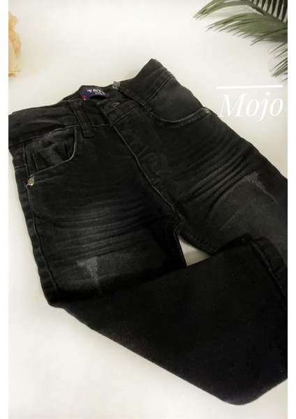 Mojo Erkek Çocuk Taşlanmış Slim Fit Kot Pantolon 2098 Siyah indirimleri