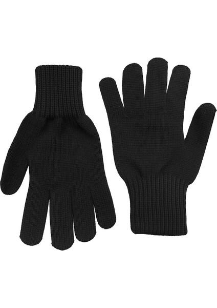 Erkek Siyah Eldiven – Birinci Kalite Çift Kat Akrilik Kumaş Kışlık Model