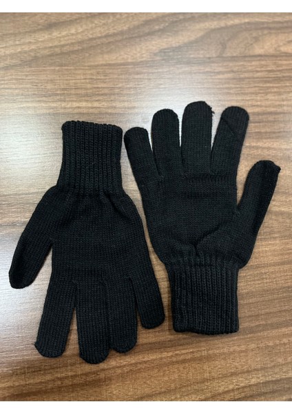 Erkek Siyah Eldiven – Birinci Kalite Çift Kat Akrilik Kumaş Kışlık Model fiyatları
