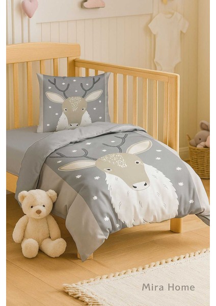 Yenidoğan Kız / Erkek Unisex Bebek Nevresim Takımı &AMP;#37;100 Pamuklu Geyik modelleri