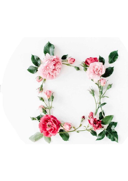 Yuvarlak Gül Desenli Duck Kumaş Masa Örtüsü 150X150 cm fırsatları