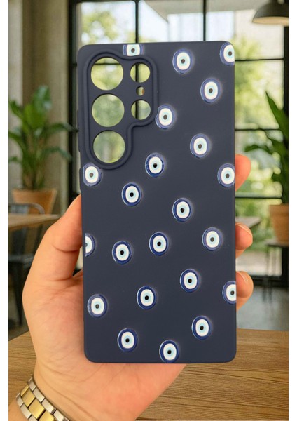Samsung Galaxy S25 Ultra- Nazar Boncuk Desenli Silikon Darbe Emici Klasik Korumalı Rubber Kılıf fiyatları