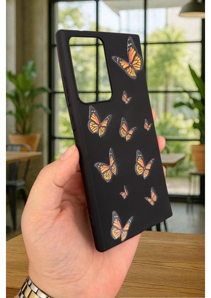 Sm Galaxy Note 20 Ultra Turuncu Kelebek Desenli Silikon Darbe Emici Klasik Korumalı Rubber Kılıf fırsatları
