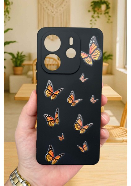 Xiaomi Redmi Note 14 Kelebek Desenli Silikon Darbe Emici Klasik Korumalı Rubber Kılıf fiyatları