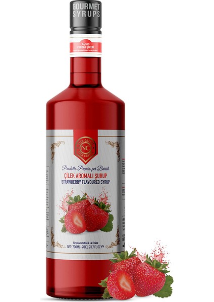 Nish Çikolata,çilek,beyaz Çikolata Aromalı Şurup 3X700 ml - Pet Şişe indirimleri