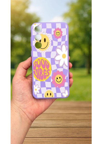 Samsung Galaxy S23FE -Good Vibes Desenli Silikon Darbe Emici Klasik Korumalı Rubber Kılıf fiyatları