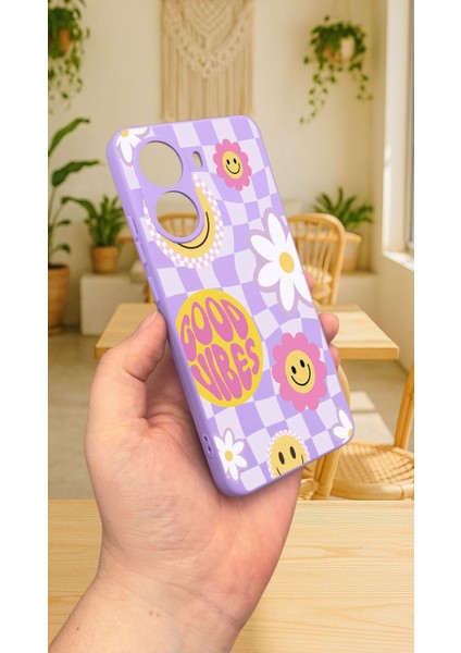 Xiaomi Poco X7 Pro Good Vibes Silikon Darbe Emici Klasik Korumalı Rubber Kılıf modelleri