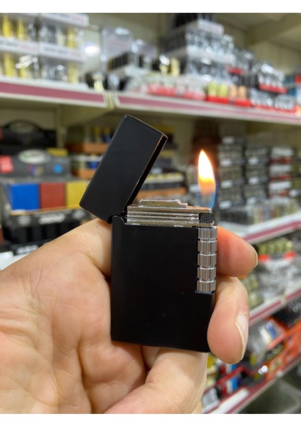 Mat Siyah Klasik Metal Çakmak