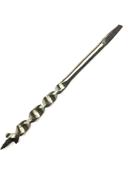 Fenerli Ahşap Burgu El, Matkap Ucu - Dört Köşe 22 mm