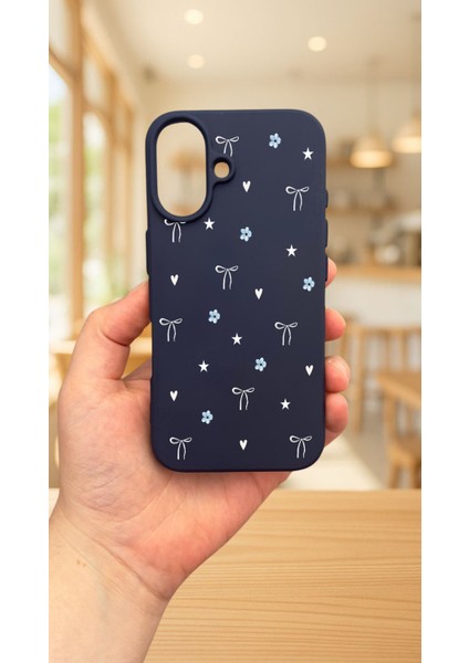 iPhone 16 -Mini Fiyonk Desenli Silikon Darbe Emici Klasik Korumalı Rubber Kılıf fiyatları