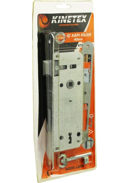 İÇ KAPI ODA KİLİT 40MM ÇELİK GALVENİZ KAPLAMA GÖVDE PİRİNÇ - NİKEL MATERYALLER KTX-2239 (4887)