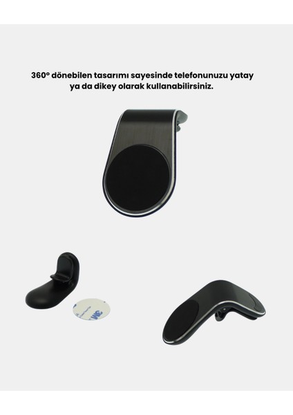 360° Dönebilen Manyetik Araç Telefon Tutucu Sarsıntısız ve Şık Tasarımlı - T879G562-Z8687 fırsatları