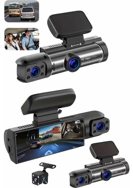 Video ve Fotoğraf Kaydedici Sürüş Kamerası Ön ve Arka Çift Kameralı - T600G699-Z77600 fiyatları