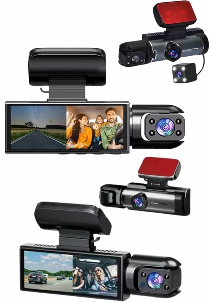 Video ve Fotoğraf Kaydedici Sürüş Kamerası Ön ve Arka Çift Kameralı - T600G699-Z77600 indirimleri