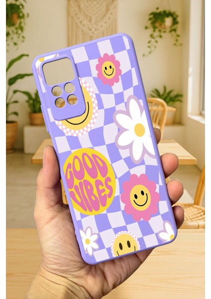 Redmi Note 11 Pro ve Note 12 Pro 4g Good Vibes Silikon Darbe Emici Klasik Korumalı Rubber Kılıf