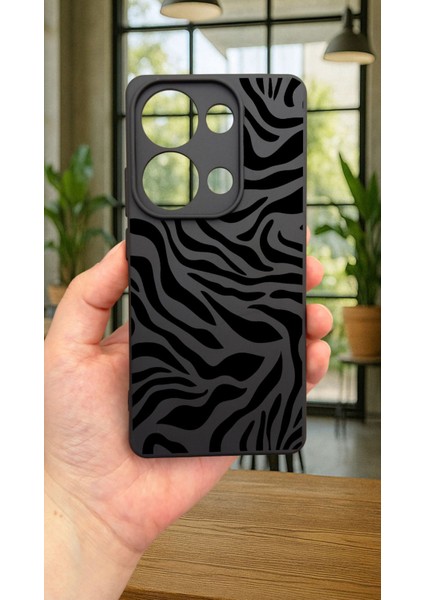 Redmi Note 13 4g Uyumlu Zebra Desenli Silikon Darbe Emici Klasik Korumalı Rubber Kılıf fiyatları