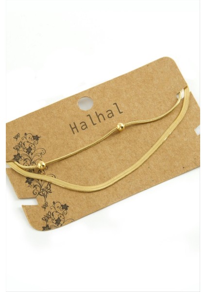 Italyan Zincirli Lüks Çelik Halhal