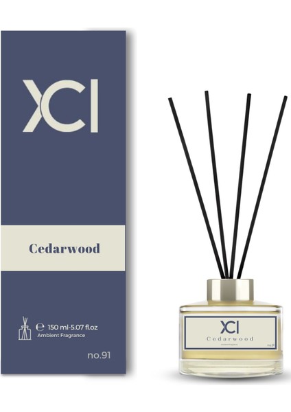 Xcı Cedarwood 150 ml Çubuklu Ortam Kokusu