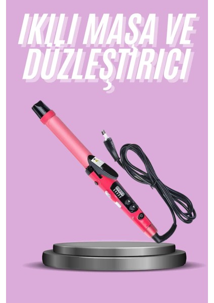 Saç Düzleştirici ve Maşa Ikili Saç Şekillendirici Tüm Saç Tiplerine Uygun - M061R617-K0106