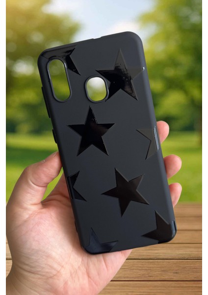 Samsung Galaxy A20 Uyumlu Star Silikon Darbe Emici Klasik Korumalı Rubber Kılıf