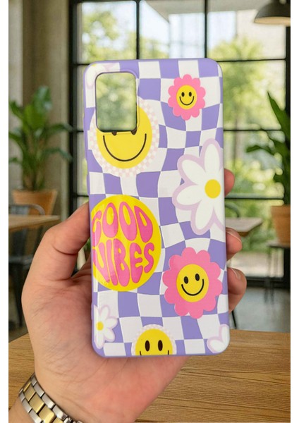 Samsung Galaxy A51 Uyumlu Good Vibes Silikon Darbe Emici Klasik Korumalı Rubber Kılıf fiyatları