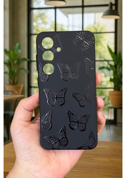Samsung Galaxy S24 - Siyah Kelebek Desenli Silikon Darbe Emici Klasik Korumalı Rubber Kılıf fiyatları