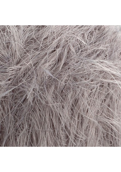 Büro Ev Ofis Hobi Dikiş Atölyesi Için Tavşan Tüyü Açık Gri El Örgü Ipi