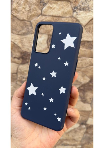 Oppo A16 Uyumlu Mini Yıldız Desenli Silikon Darbe Emici Klasik Korumalı Rubber Kılıf modelleri