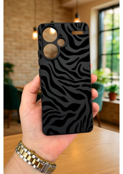 Redmi Note 13 Pro Plus Zebra Desenli Silikon Darbe Emici Klasik Korumalı Rubber Kılıf fiyatları