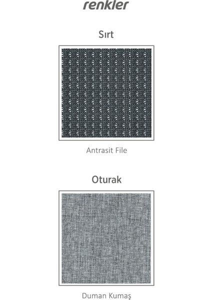 Flexo Ofis | Çalışma | Oyuncu Sandalyesi | Şef Gri