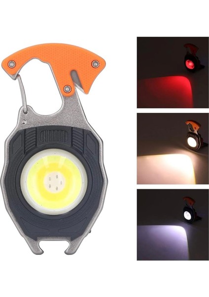 Çok Fonksiyonlu LED Şarjlı Anahtarlık Feneri