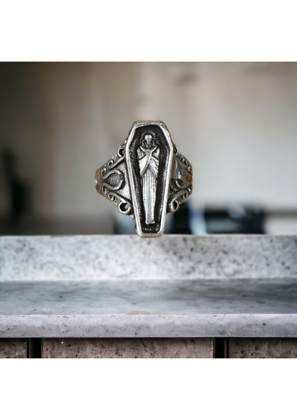 4 Adet 925 Ayar Gümüş Kaplama Ayarlanabilir El Yapımı Erkek Kadın Tabut Medusa Ejderha Yüzük Seti fiyatları