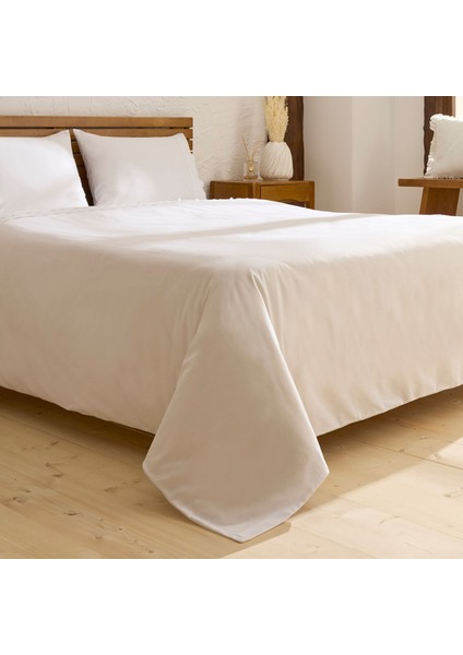 Delvyn %100 Pamuk Çift Kişilik Nevresim Takımı Beyaz modelleri