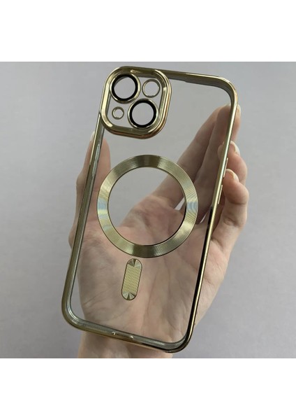 Iphone 14 Plus Uyumlu Magsafe Kenarlar Renkli Kılıf