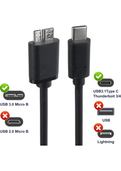 Type C To Micro USB B Şarj ve Senkronizasyon Veri Aktarım KABLOSU1M modelleri