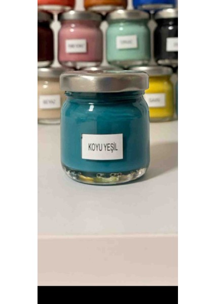 900_1100 derece Seramik Çini Boyası 40CC Koyu Yeşil