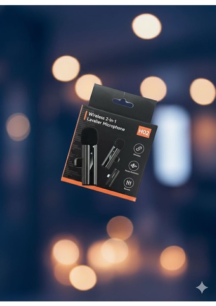 H02 2 Kişilik Kablosuz Yaka Mikrofonu