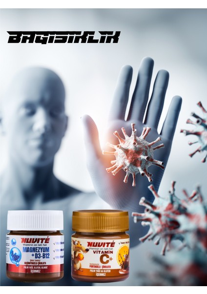 Bağışıklık & Direnç Paketi – Magnezyum D3+B12 & Vitamin C+ | Portakal Aromalı Fonksiyonel Çikolata