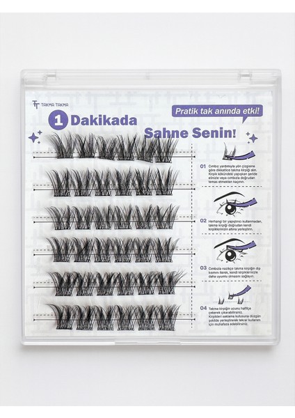 KP1450 - Takma Kirpik Yasemin Teli Kendinden Yapışkanlı - Ten Rengi-Siyah modelleri