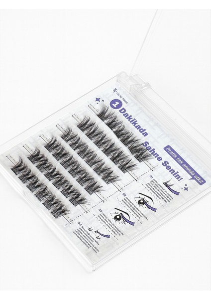 KP1450 - Takma Kirpik Yasemin Teli Kendinden Yapışkanlı - Ten Rengi-Siyah indirimleri