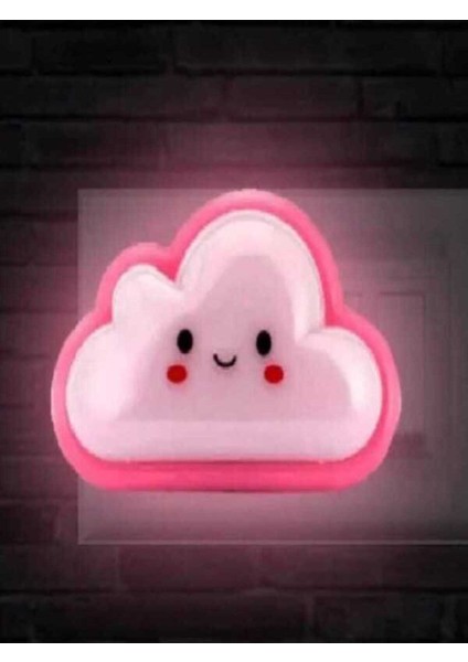 Çocuk Odası Için Pembe LED Dekoratif Gece Lambası – Şık ve Minimal