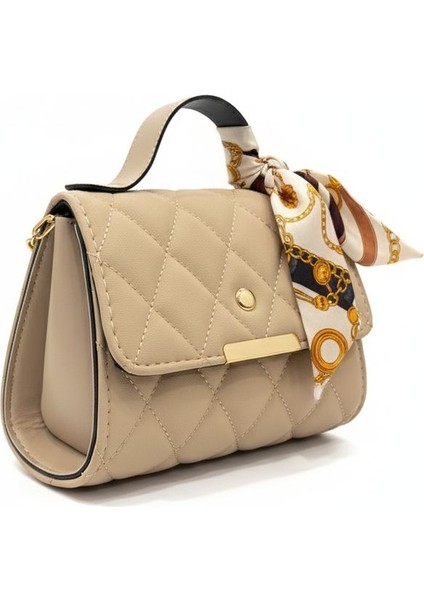 Bej Kadın Çanta Zincir Askılı Küçük Boy fiyatları