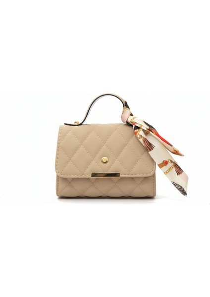 Bej Kadın Çanta Zincir Askılı Küçük Boy modelleri